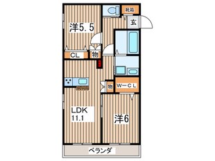 Prendre　Charmantの物件間取画像